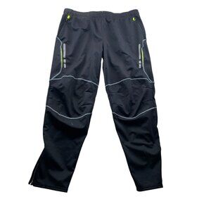 TSLA Mens Activewear Pants Size 3XL Ankle Zip Pull On Straight Athleisure Black